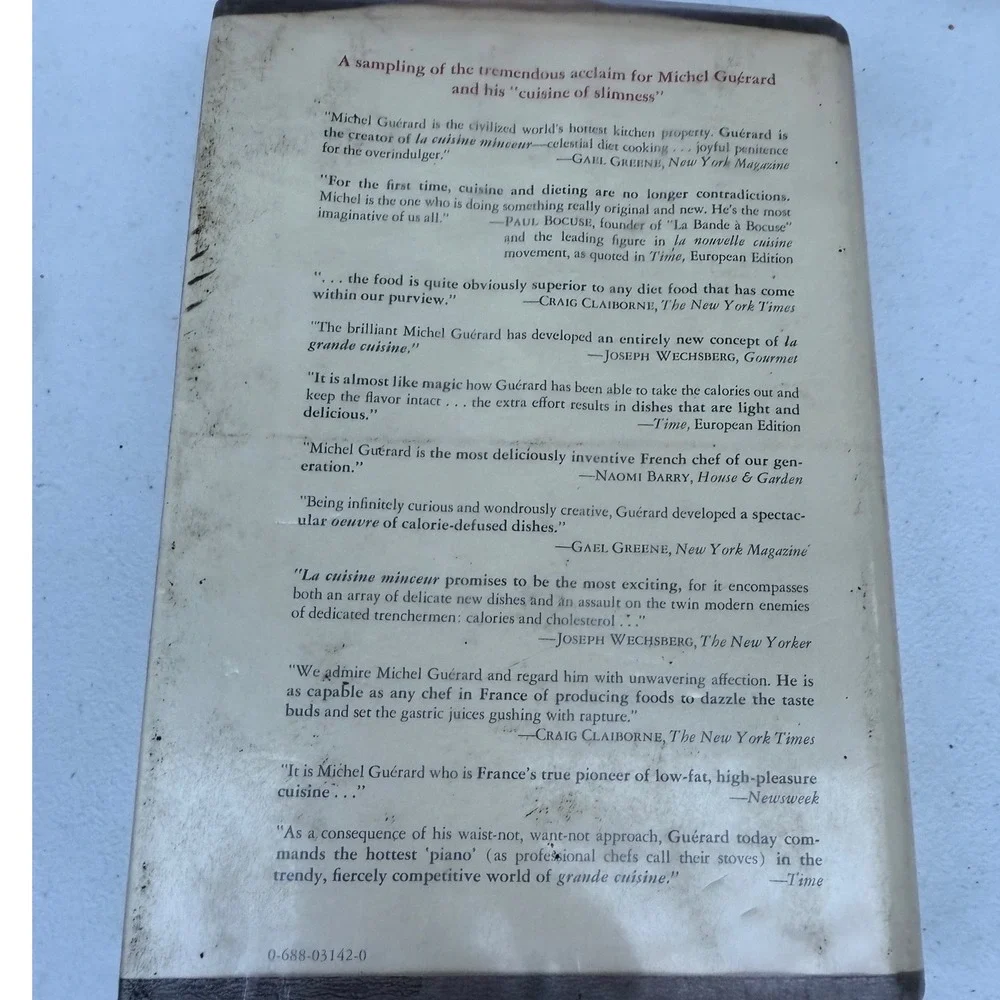 Michel Guerards Cuisine Minceur Hardcover Cookbook 1976 French Healthy Cooking